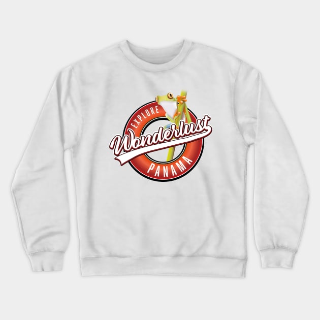 explore Panama wonderlust logo Crewneck Sweatshirt by nickemporium1